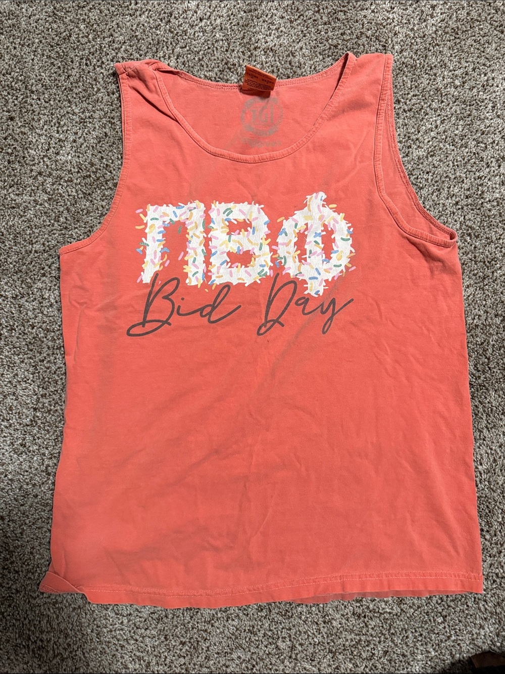 Comfort Colors Pi Beta Phi Bid Day Tank
